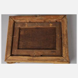 Hereinbrechende Nacht am Fluss