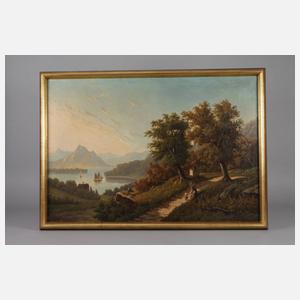 A. Baumann, Romantische Seelandschaft