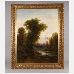 A. Burgatzki, Angler am Fluss