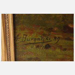 A. Burgatzki, Angler am Fluss