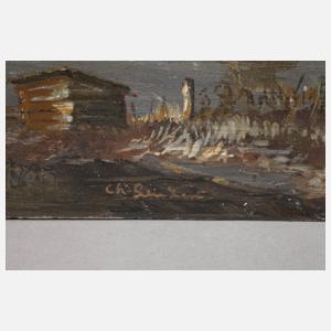 Charles Leickert, attr., Abend am See