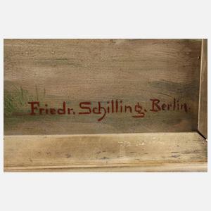 Friedrich Schilling, Rehe in arkadischer Landschaft