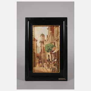 nach Carl Spitzweg, ”Er kommt”