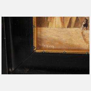 nach Carl Spitzweg, ”Er kommt”