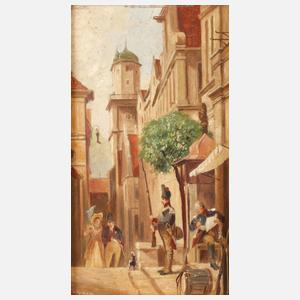 nach Carl Spitzweg, ”Er kommt”