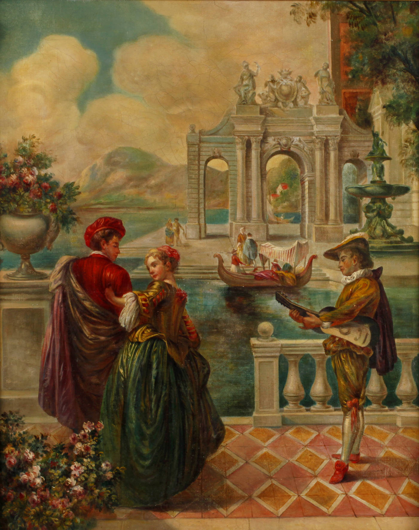 G. Venustino, Venezianische Szene
