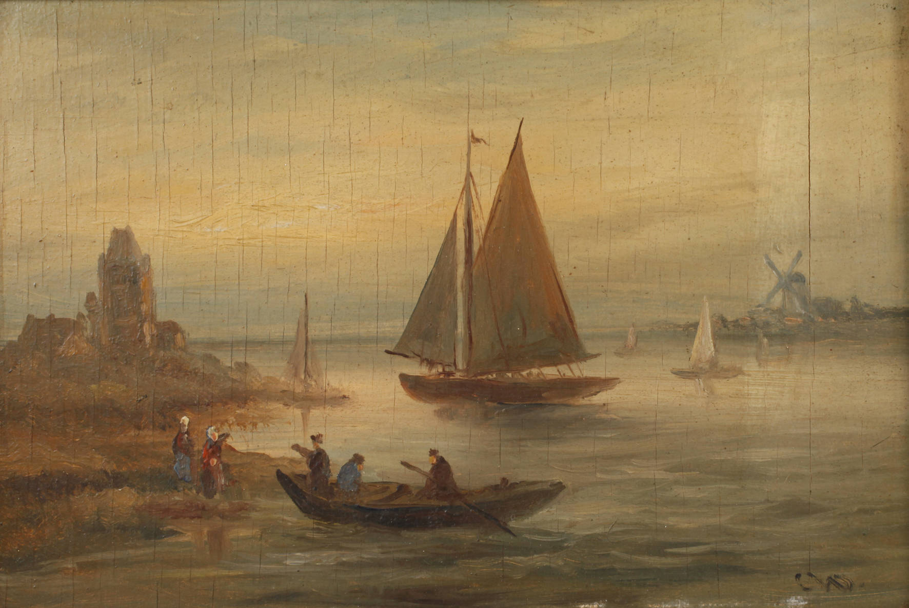 C. Wolters, Abend am Meer