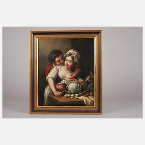 Amouröse Küchenszene