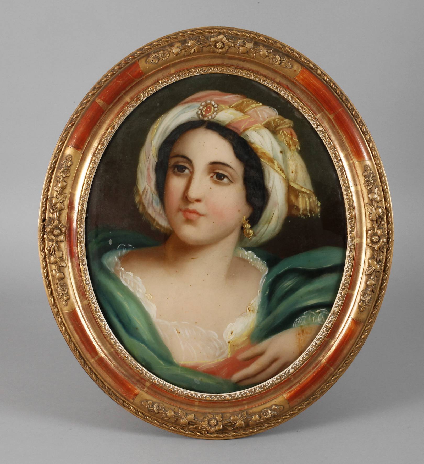 Orientalisches Hinterglasbild ”Schönheit”