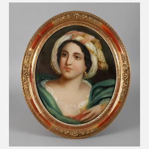 Orientalisches Hinterglasbild ”Schönheit”