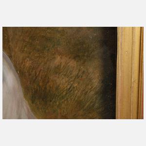 Mädchenbildnis vor Sommerlandschaft