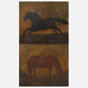 Paar Pferdedarstellungen