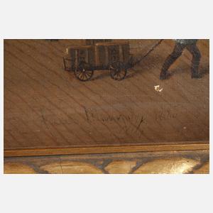 Stadtansicht mit Hotel ”Zum schwarzen Bär”