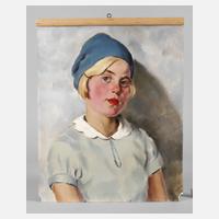 Franz Aumer, attr., Mädchen mit blauer Mütze111
