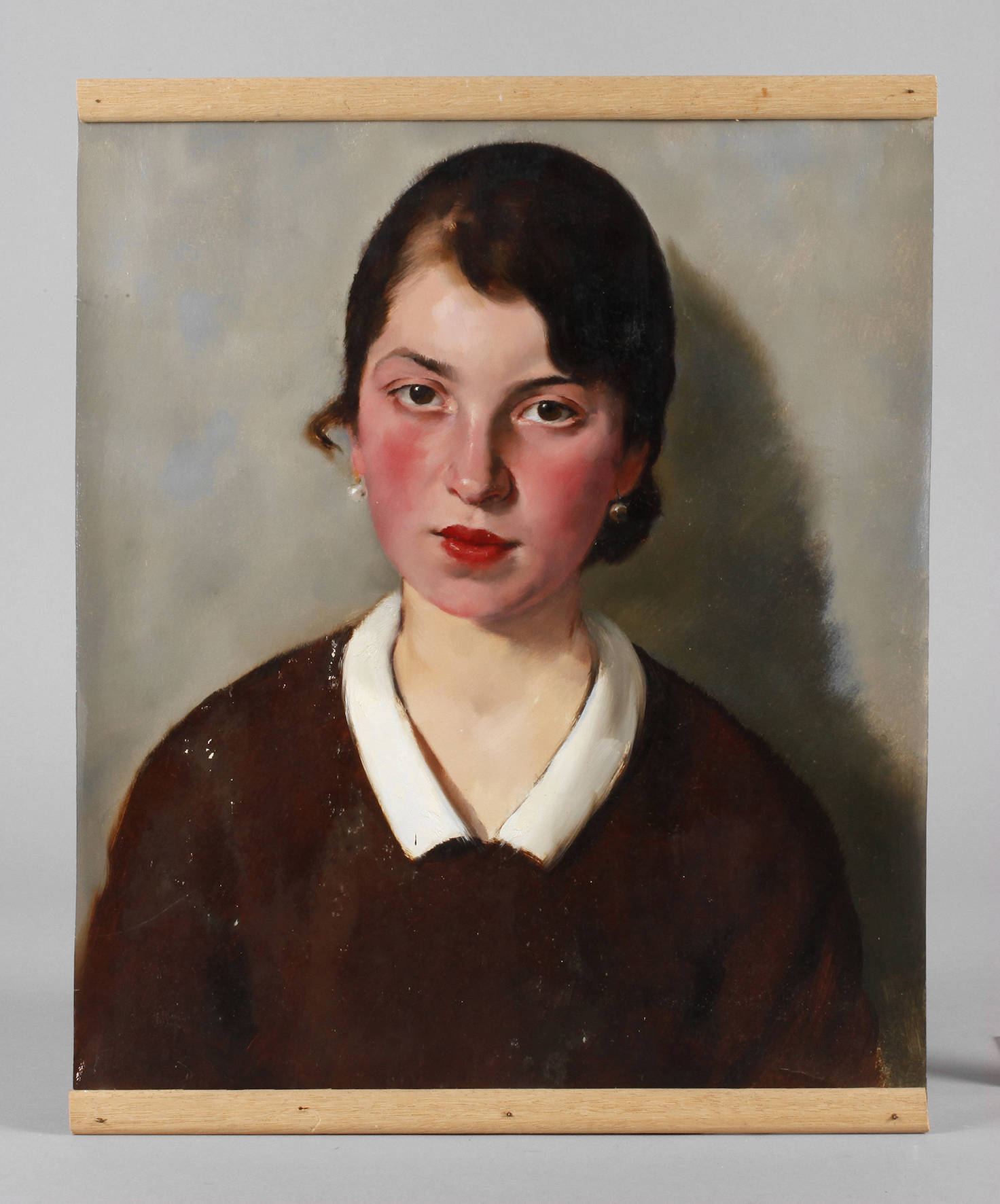 Franz Aumer, attr., Mädchen mit Perlenohrringen