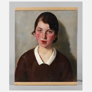 Franz Aumer, attr., Mädchen mit Perlenohrringen