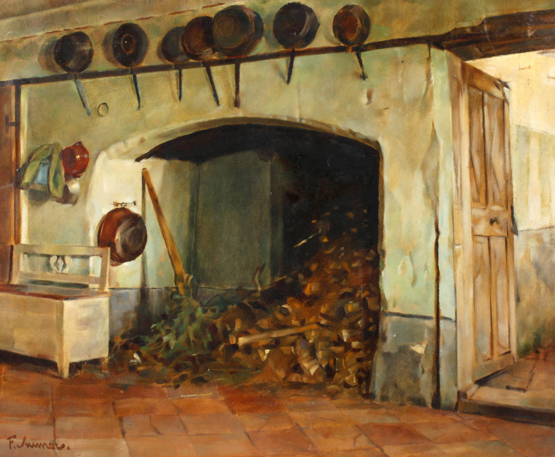 Franz Aumer, Kücheninterieur