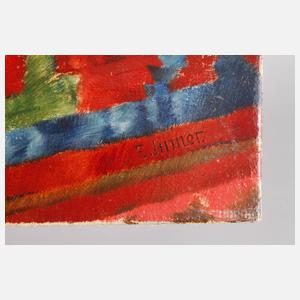 Franz Aumer, Stillleben mit Delfter Teller