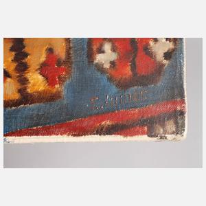 Franz Aumer, Stillleben mit Kasakteppich