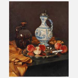 Franz Aumer, Stillleben mit Pfirsichen