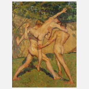 Prof. Max Bernuth, Ringende Jünglinge