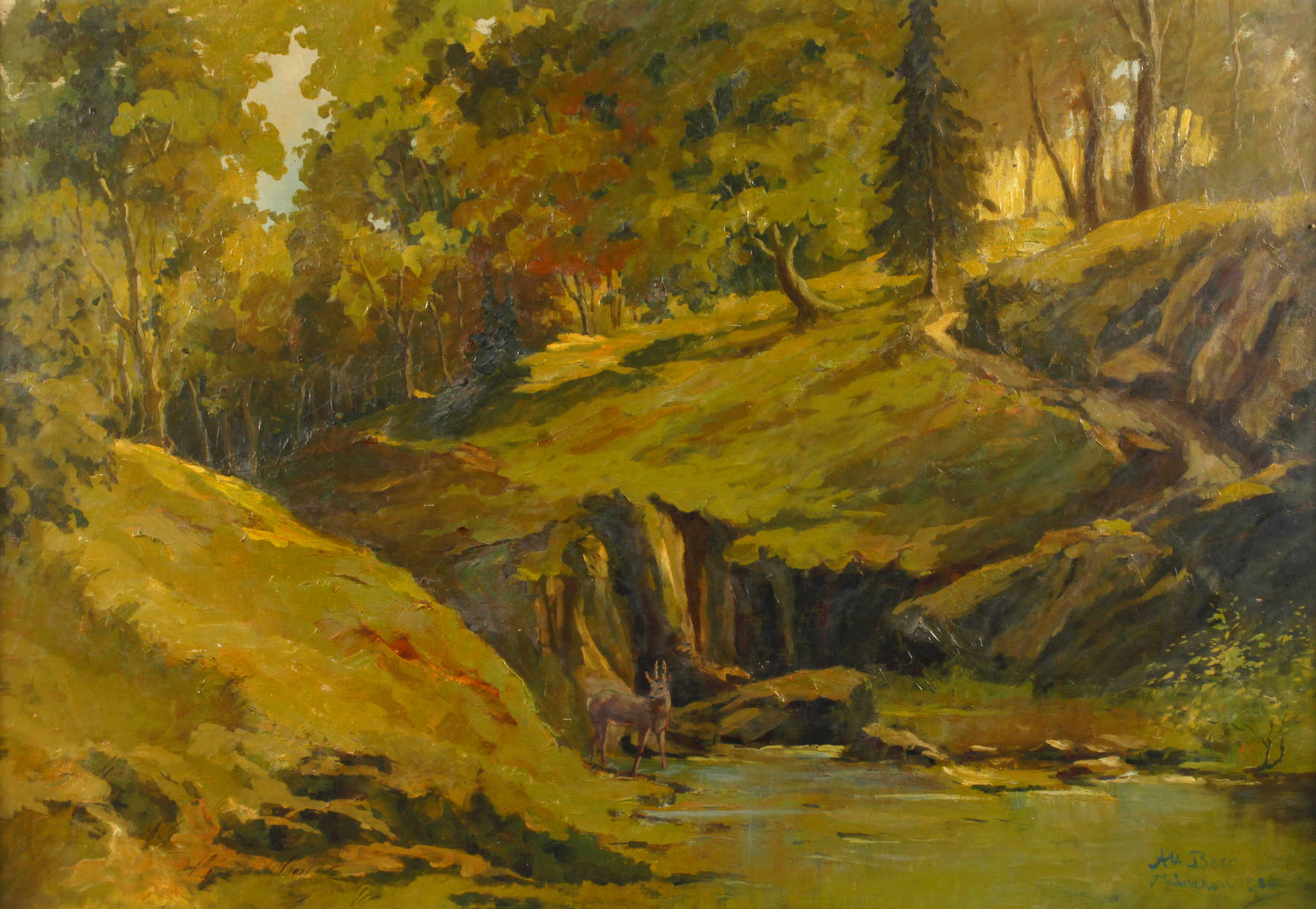 Albert Berr, Idyllische Sommerlandschaft