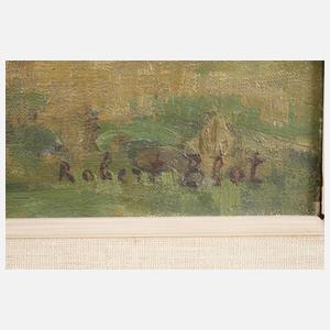 Robert Blot, Sommerlandschaft mit Windmühle