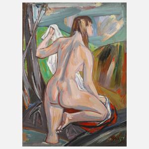 Paul Braig, Aus dem Wasser steigender Akt