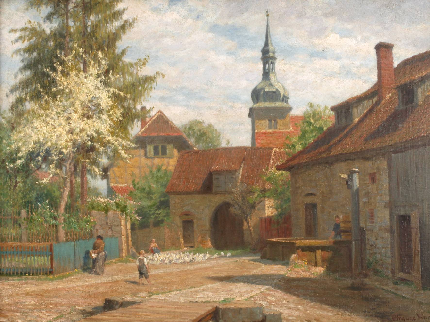 Otto Braune, ”Frühlingsmorgen im Städtchen”