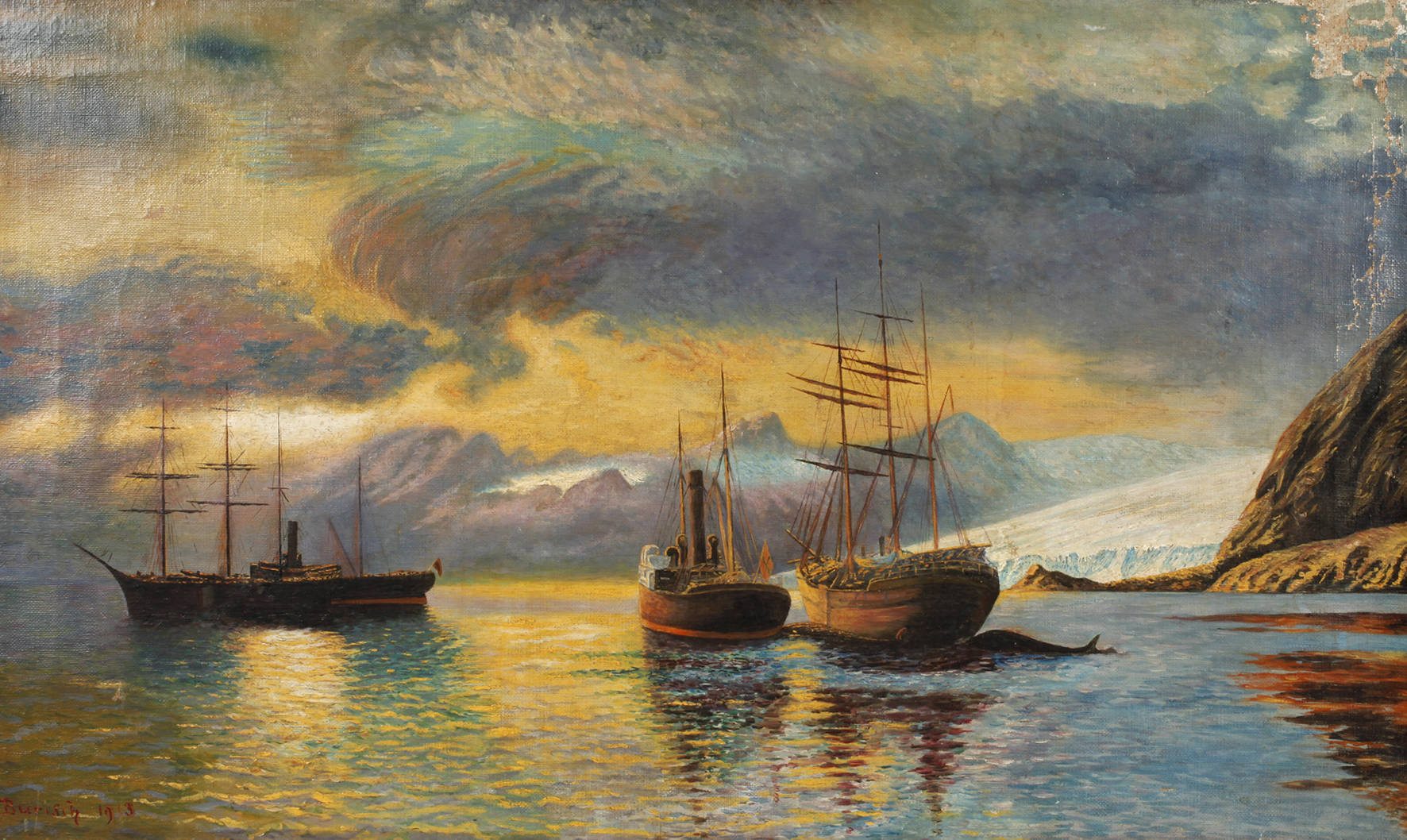 J. Burisch, Gletscherbucht