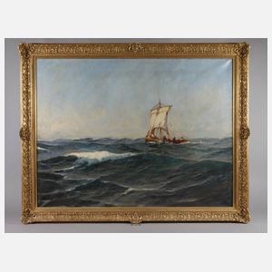 Antonio Cannata attr., Segelboot auf bewegter See