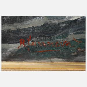 Antonio Cannata attr., Segelboot auf bewegter See