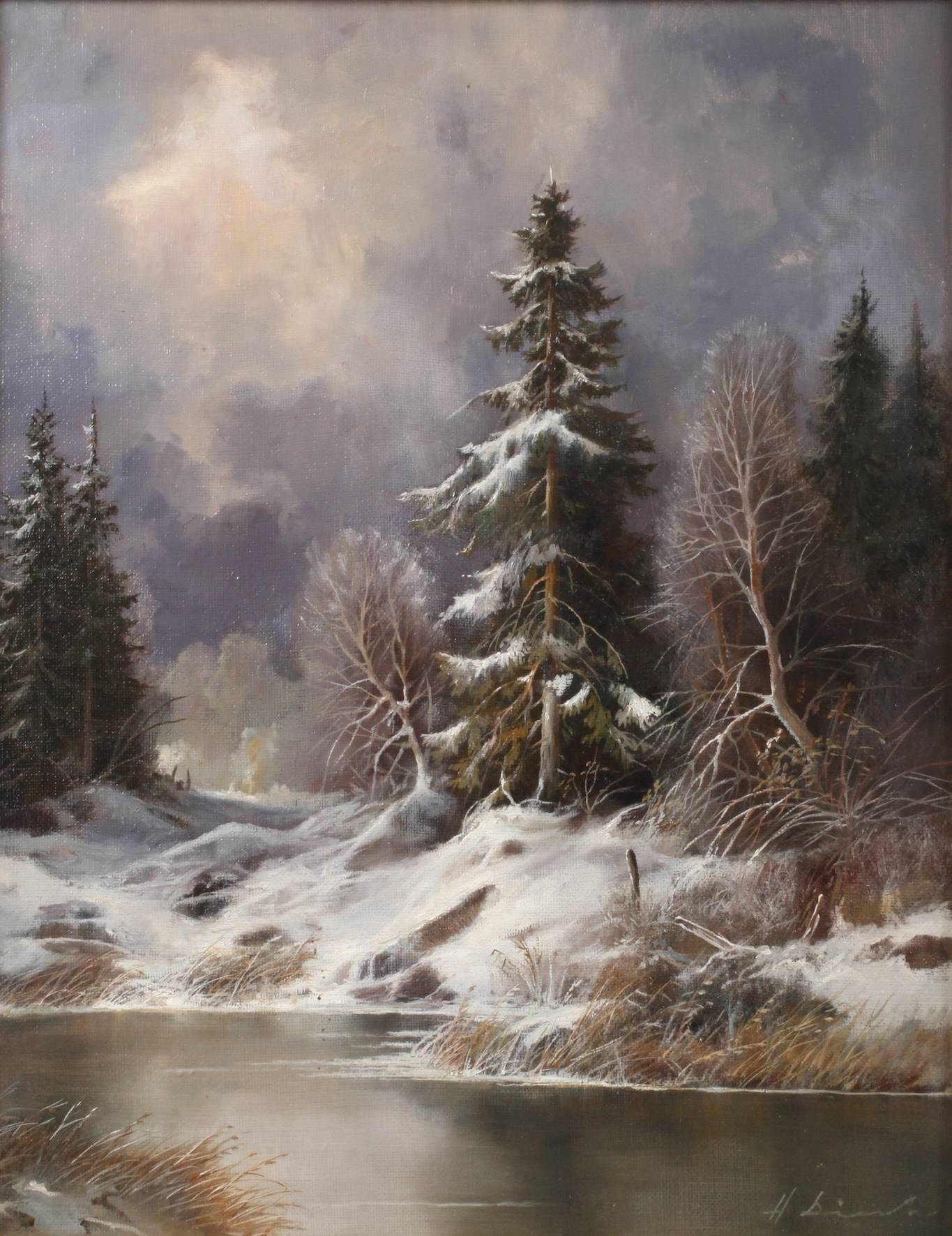 Hermann Dieste, ”Winterwald”