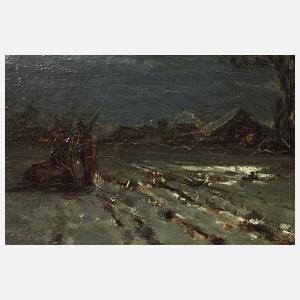 Prof. Louis Douzette, Mondscheinlandschaft