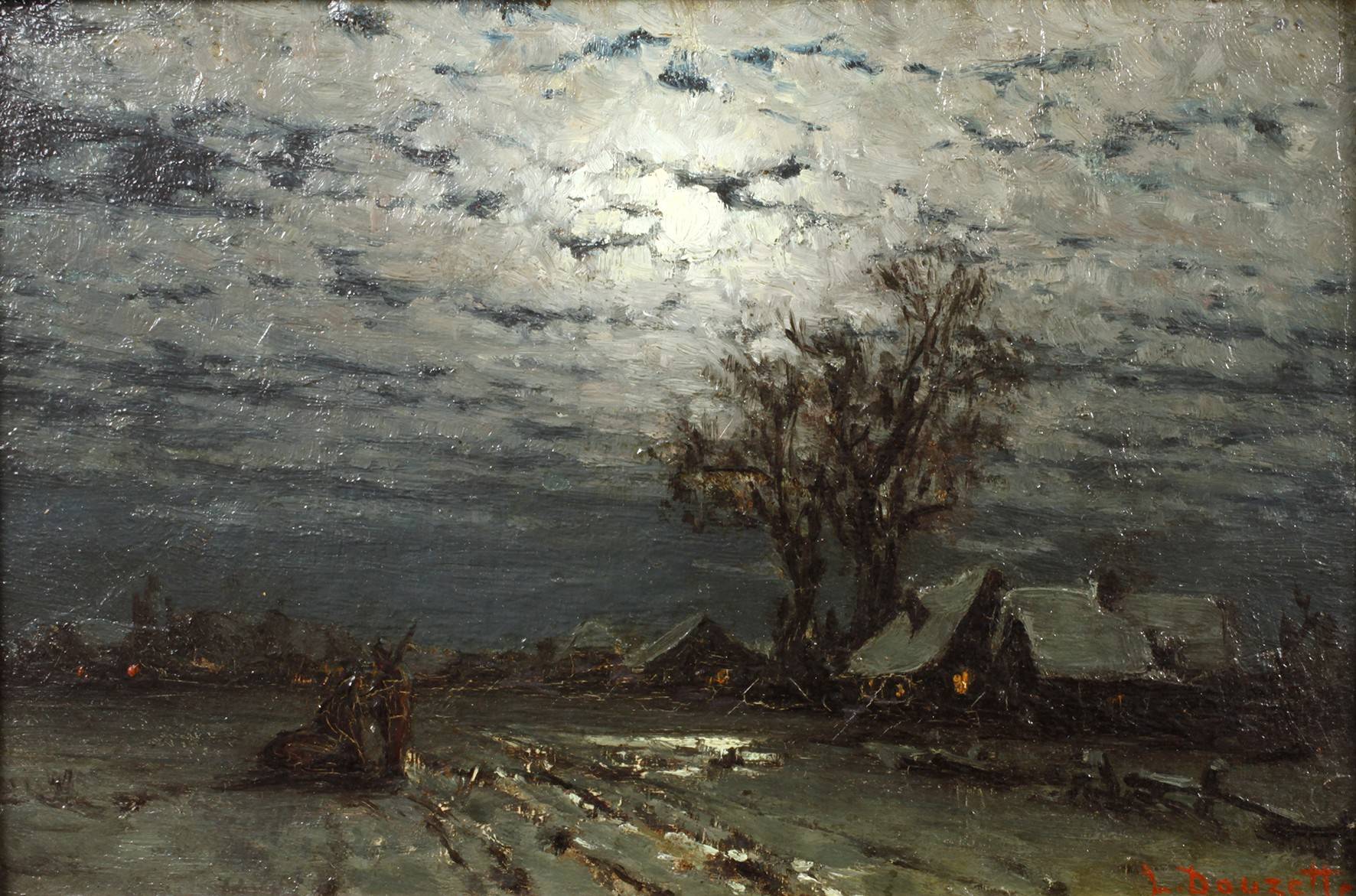 Prof. Louis Douzette, Mondscheinlandschaft