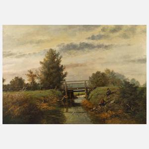 E. Fromm, Kinder am Bach