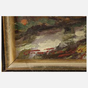 Jan Grotkovsky, Landschaft im Regen