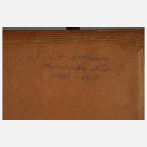 Jan Grotkovsky, Landschaft im Regen