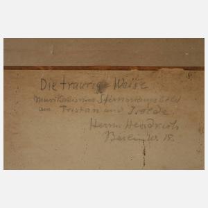 Prof. Hermann Hendrich, ”Die traurige Weise”