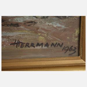 Heinrich Herrmann, Boot am Strand