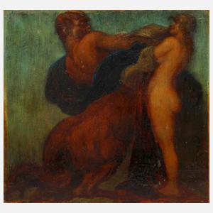 Carl Hollmann, Kentaur mit Mädchenakt