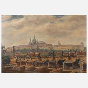 Prof. Bohumil Hradecny, Ansicht Prag