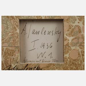 Alexej von Jawlensky, ”Blumen mit blauer Vase”