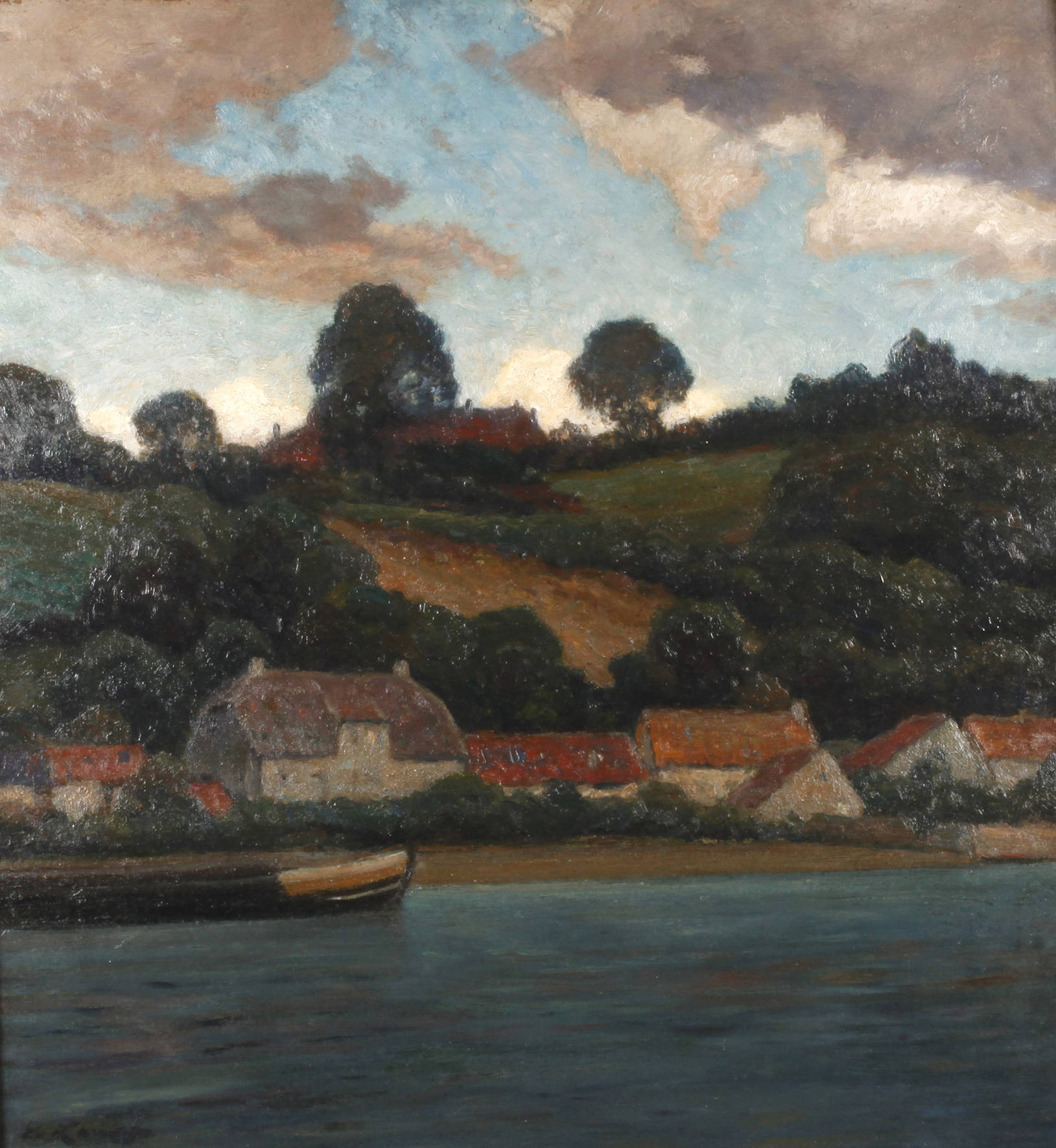 Prof. Eugen Kampf, Sommerliche Flusslandschaft
