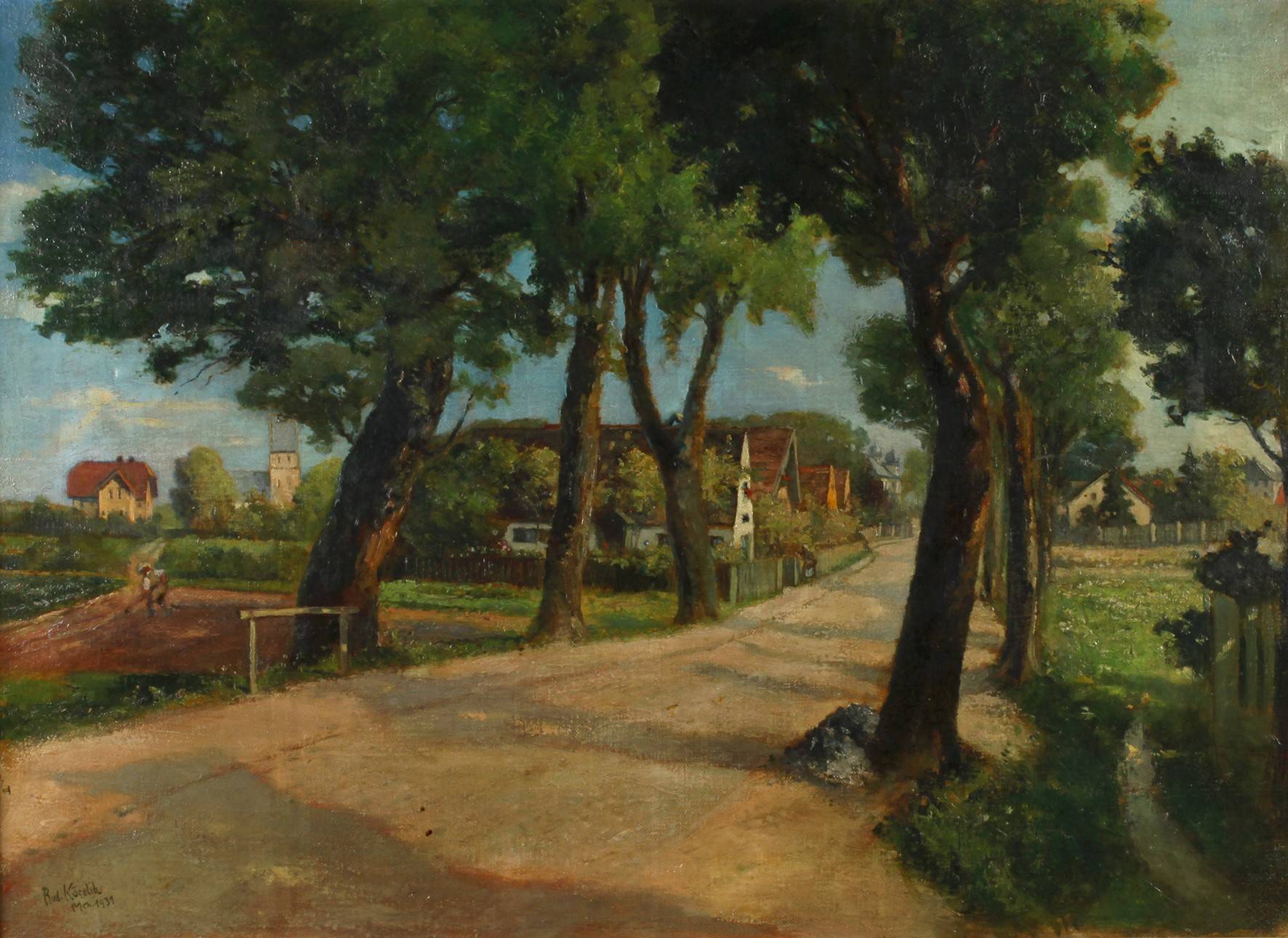 Rudolf Köselitz, Dörfliche Allee