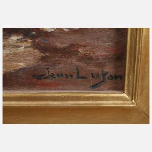 Oskar Larson, Fischer in der Dämmerung