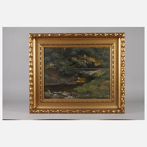 Oskar Leu, ”Waldschleuse im Harz”