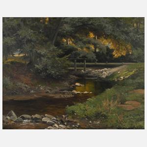 Oskar Leu, ”Waldschleuse im Harz”