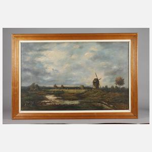 Piet Leysing, Landschaft mit Bockwindmühle
