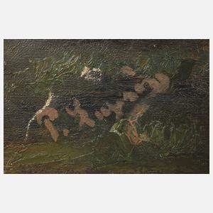 Piet Leysing, Landschaft mit Bockwindmühle